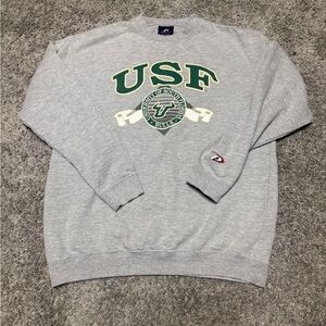 Pro Player Gray USF Bulls Crewneck Sweater